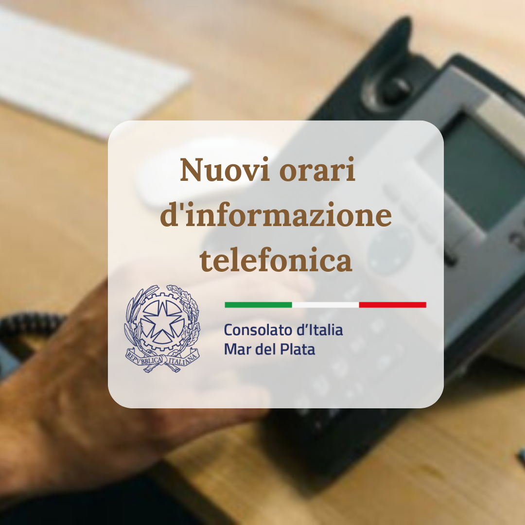 Orari info telefonica