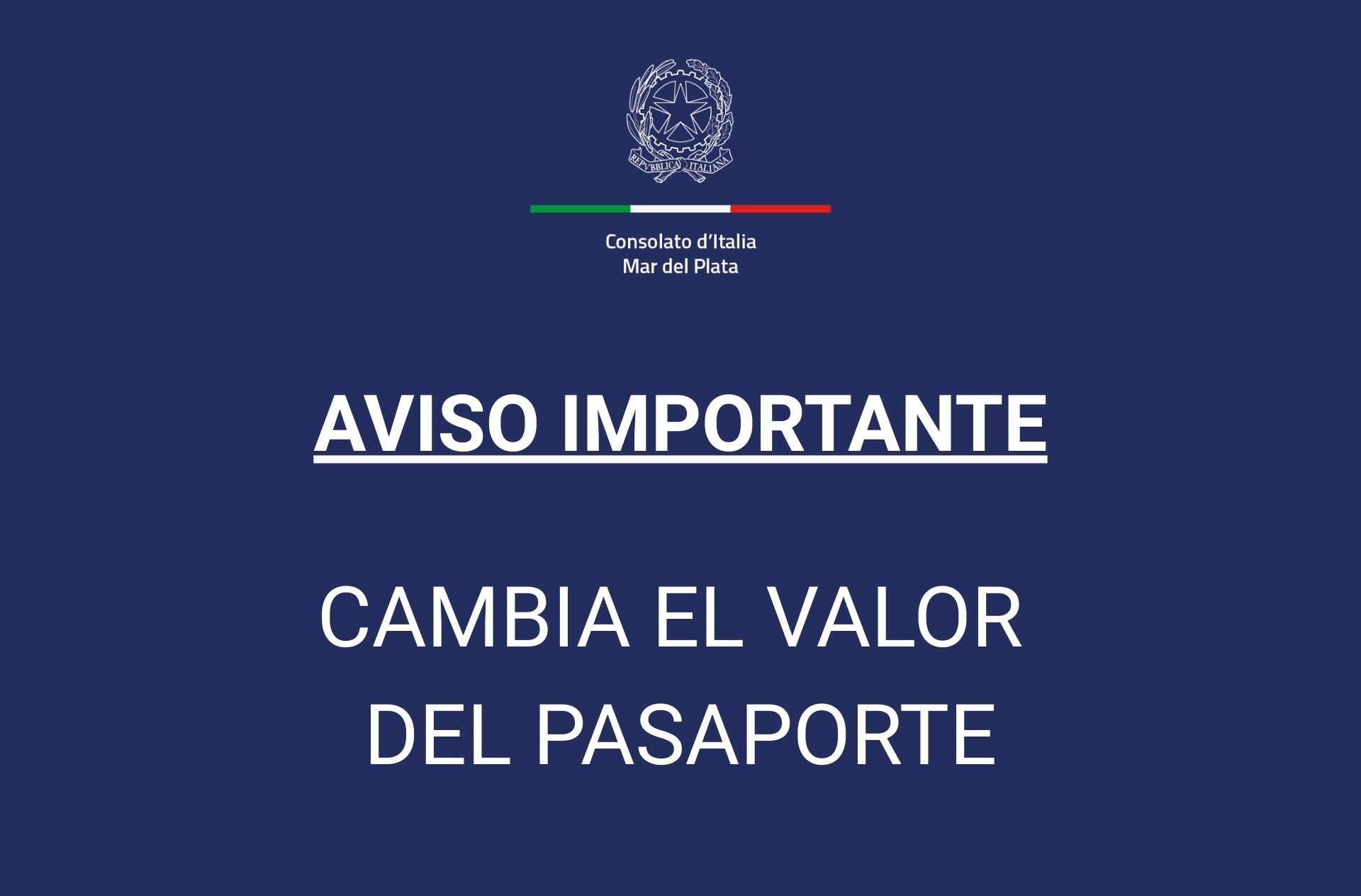 spa. AVISO IMPORTANTE