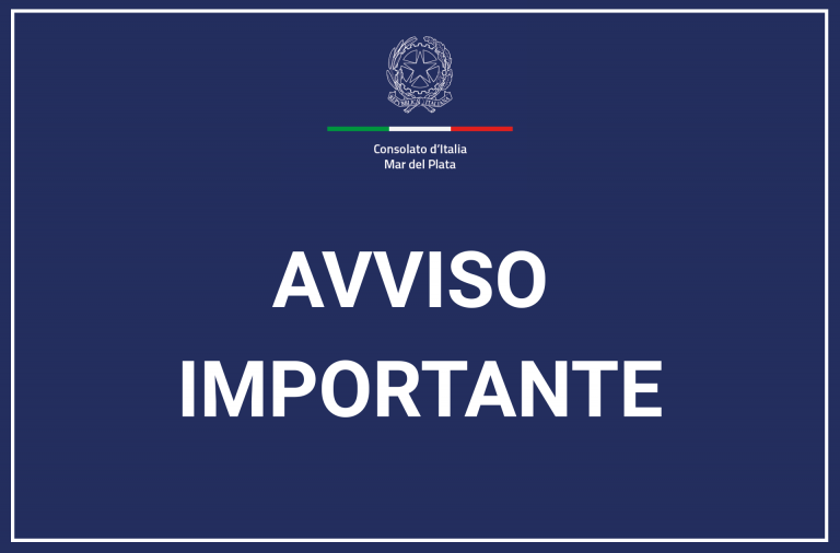 avviso importante