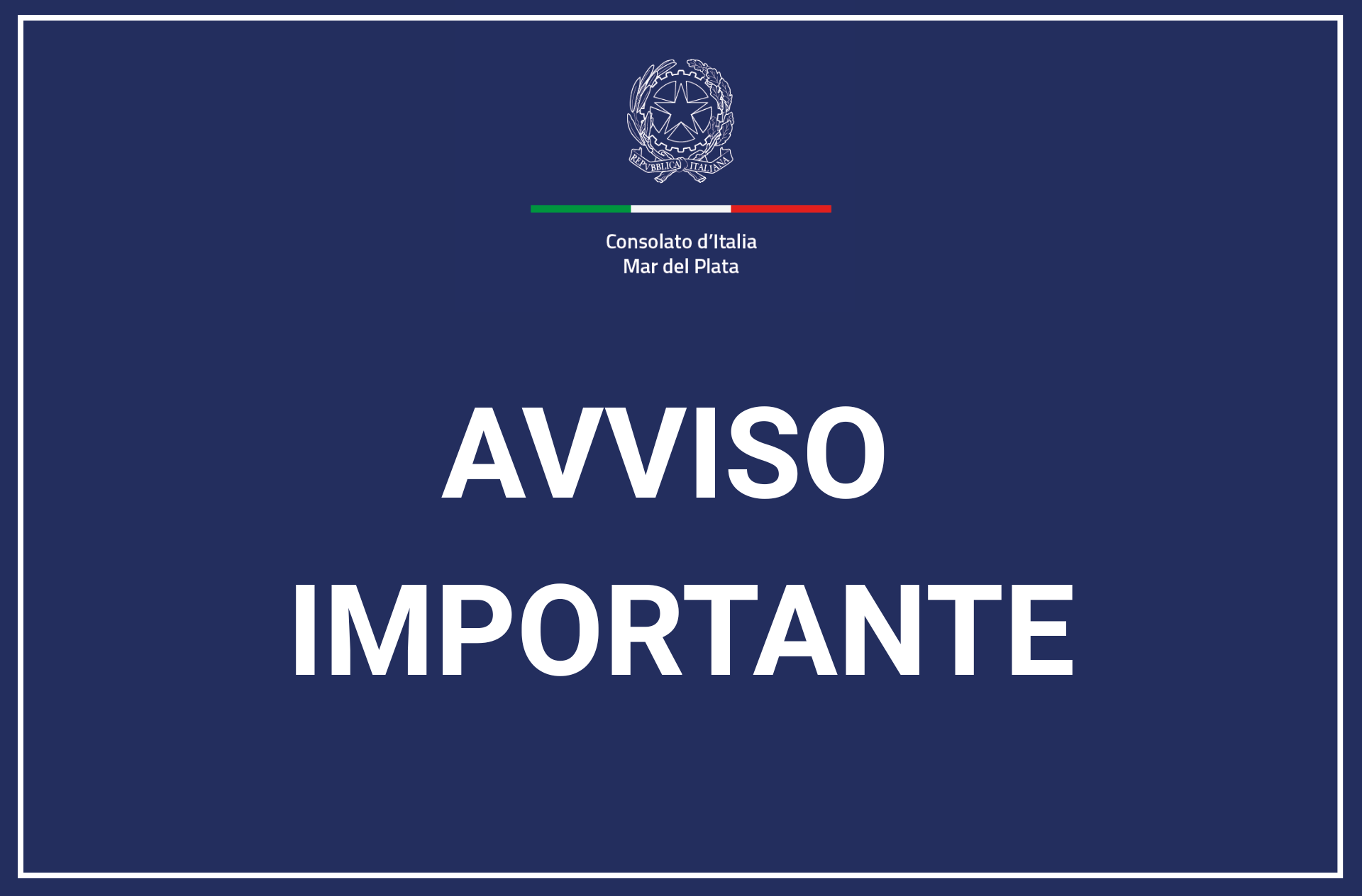 ITA. AVVISO IMPORTANTE