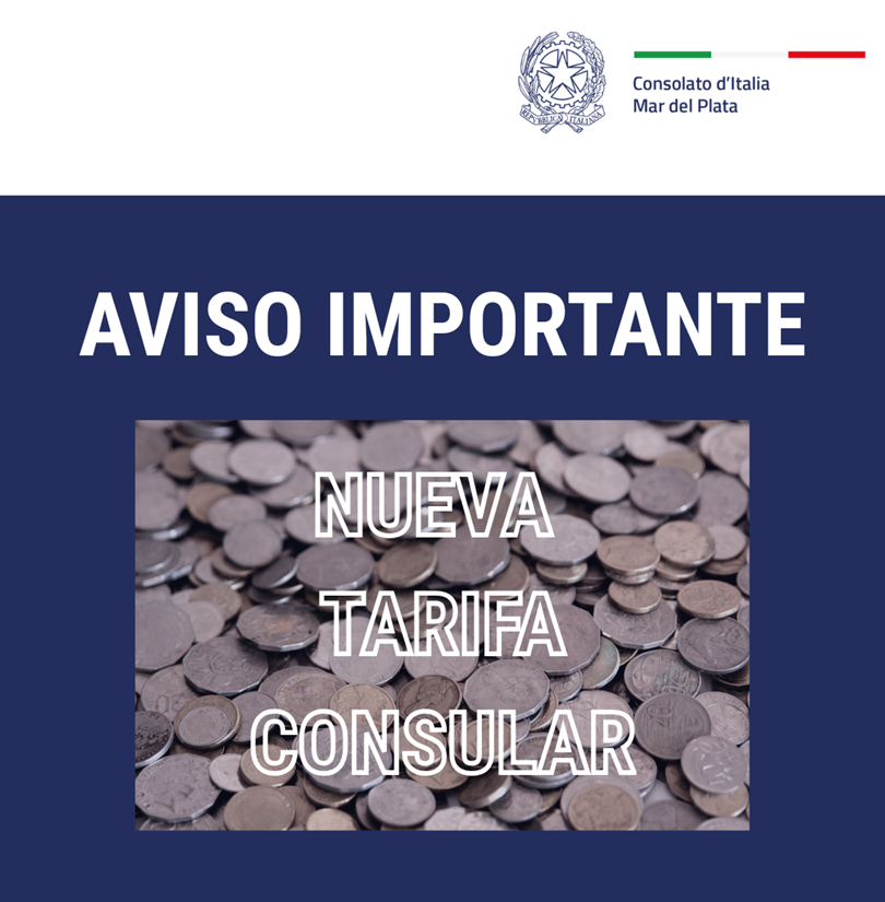 NUEVA TARIFA CONSULAR 75